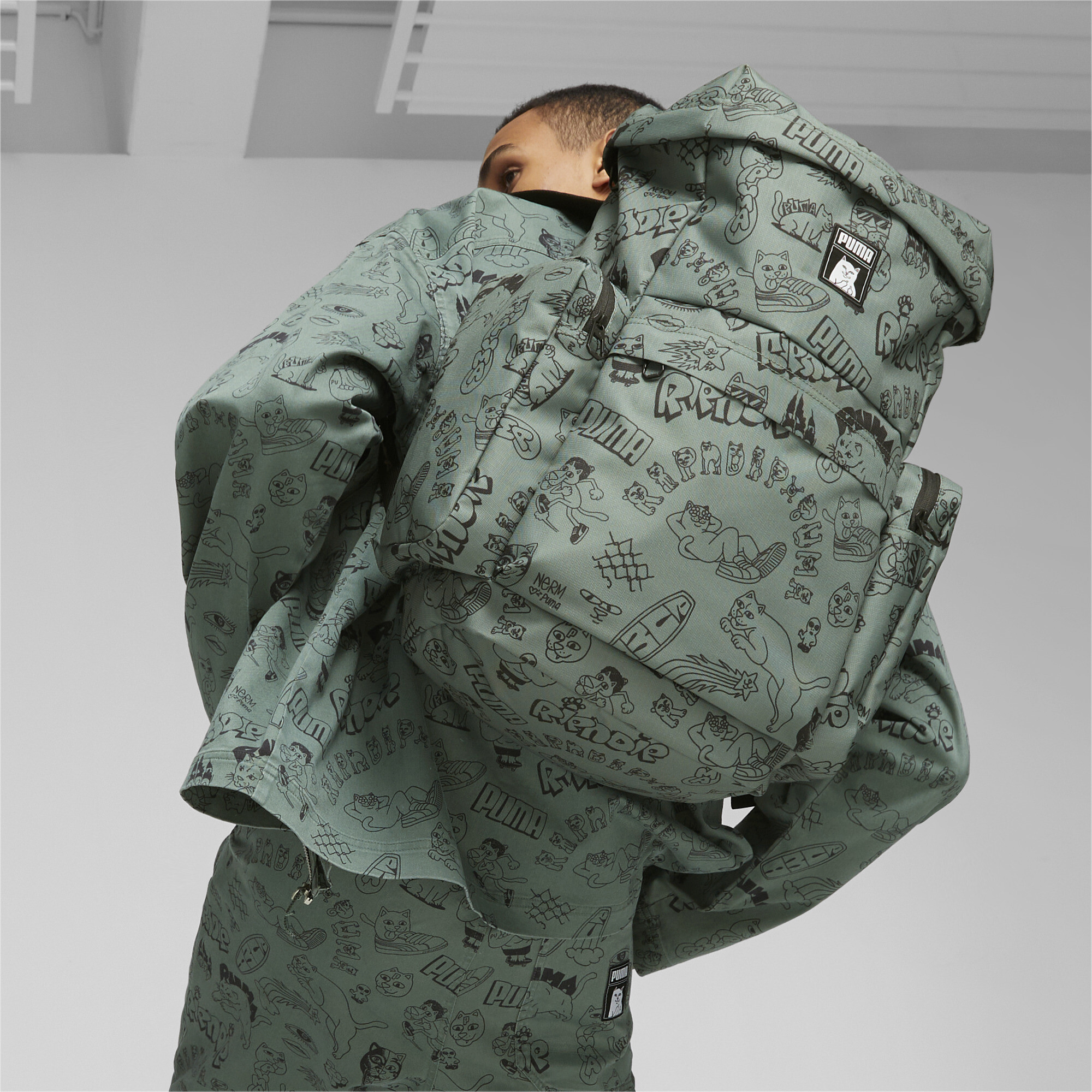 Puma X RIPNDIP Backpack, Green, Accessories