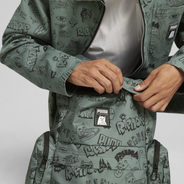 PUMA x RIPNDIP Backpack, Eucalyptus-AOP, large-ZAF