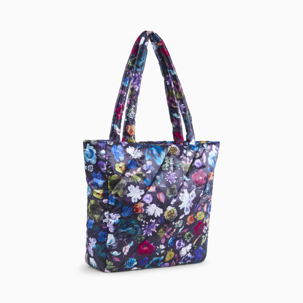 PUMA x LIBERTY Tote Bag, PUMA Black-Floral AOP, large-ZAF