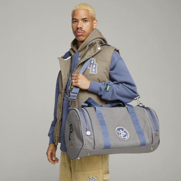 PUMA x RHUIGI Duffle Bag, Persian Blue-Sand Dune, large-ZAF