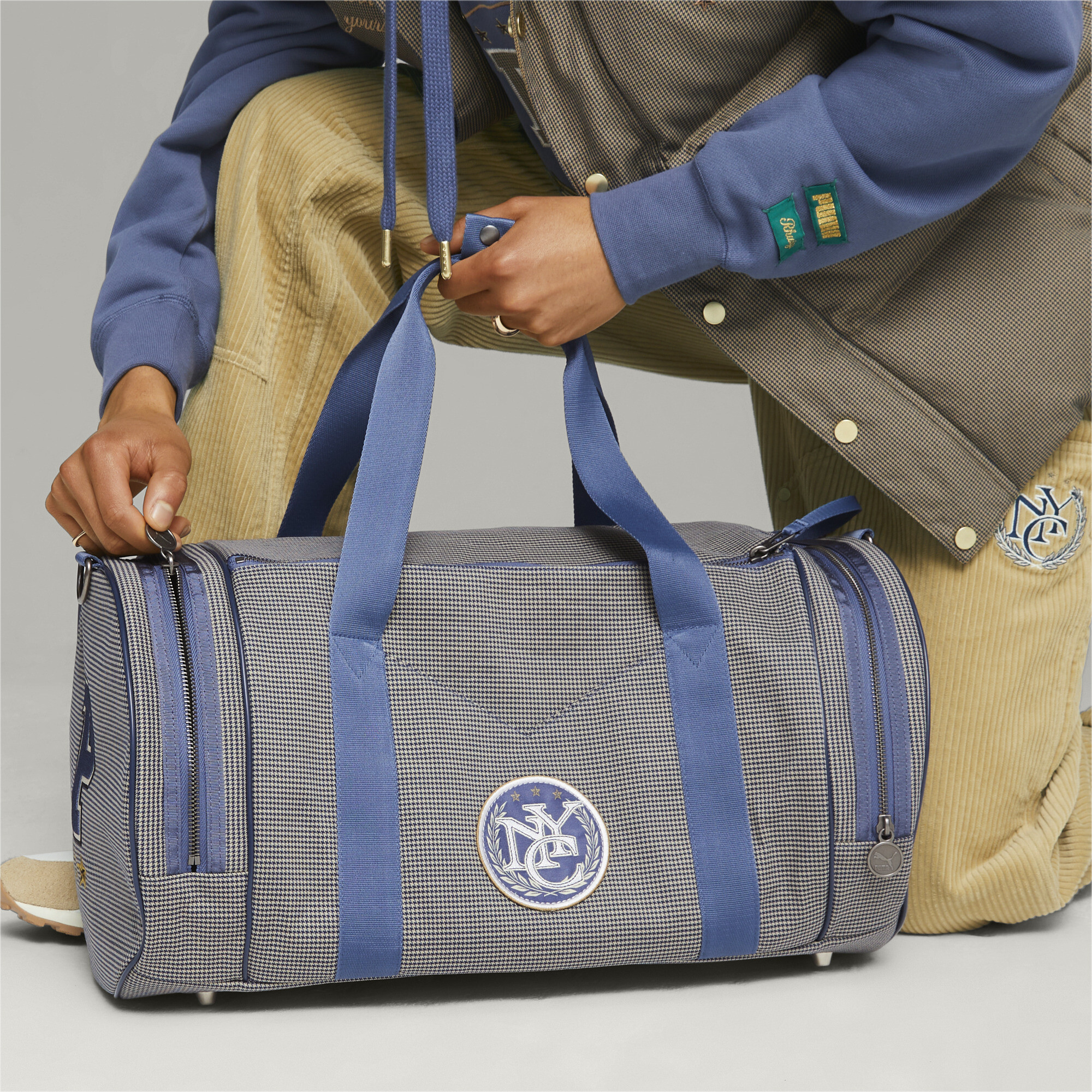 Men's PUMA X RHUIGI Duffle Bag In Blue