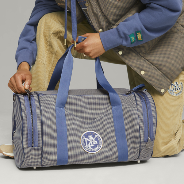 PUMA x RHUIGI Duffle Bag, Persian Blue-Sand Dune, large-ZAF