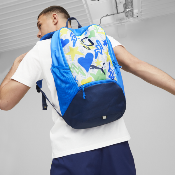 NEYMAR JR Backpack, PUMA White-multicolor, large-ZAF