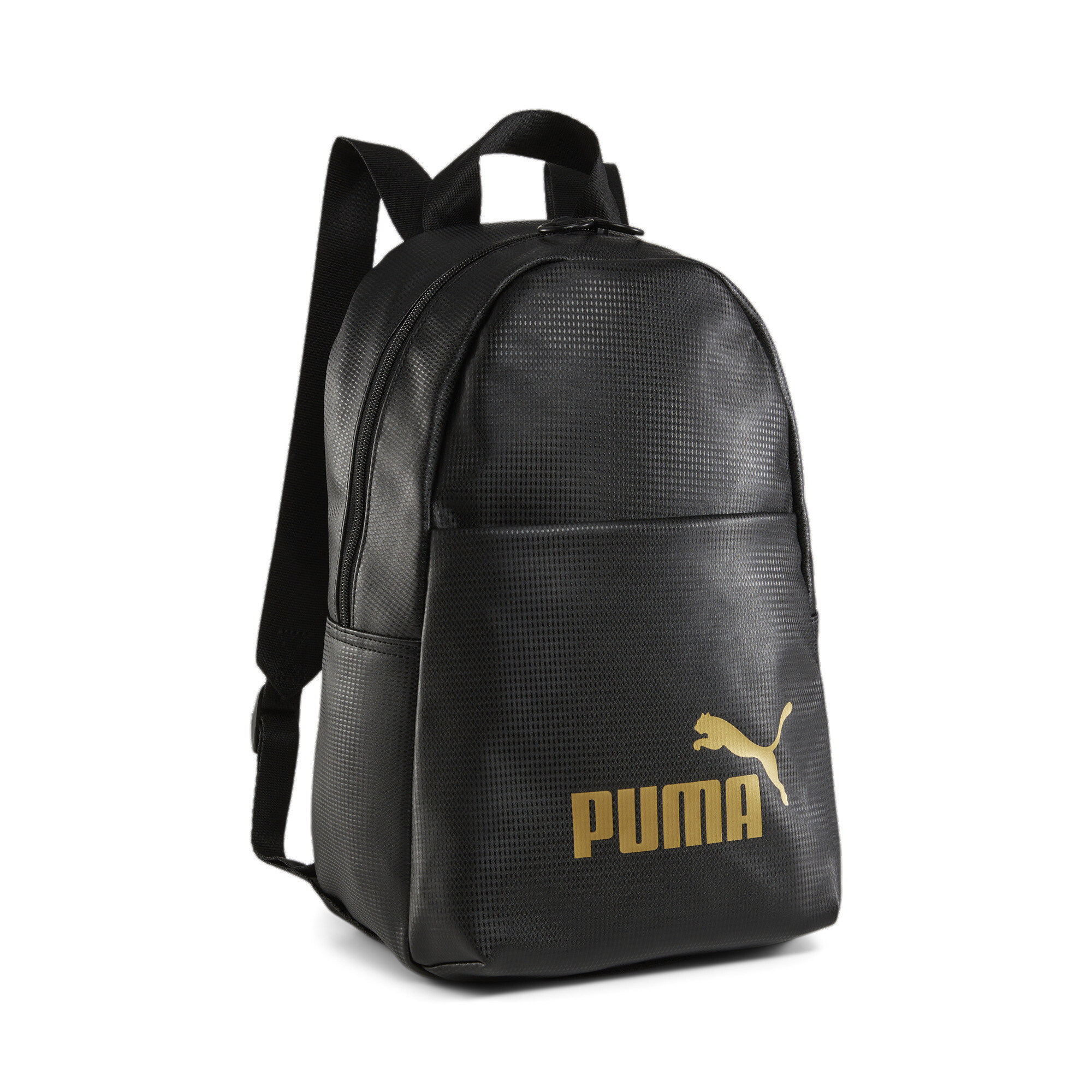 Black and gold puma store backpack