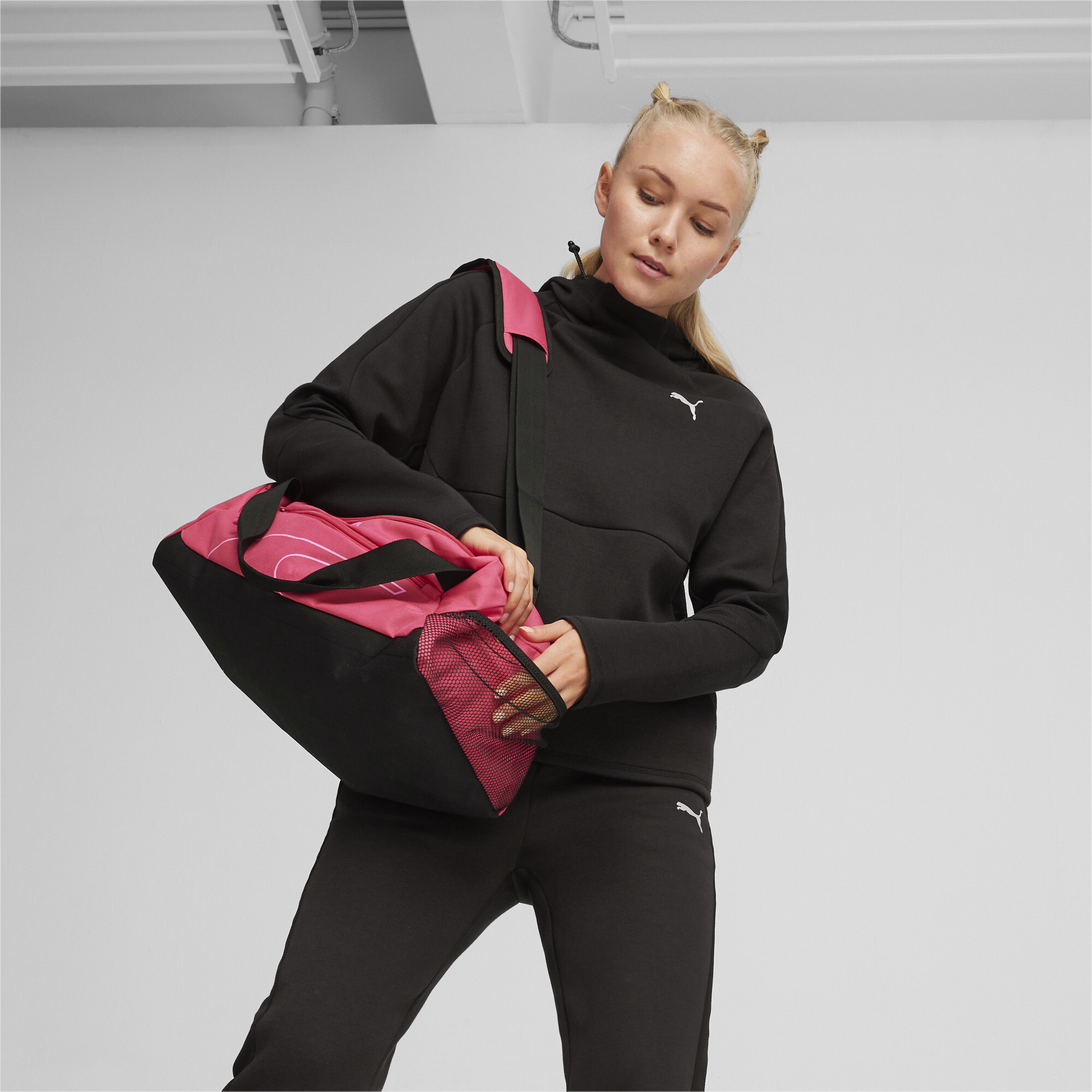 Puma Fundamentals Small Sports Bag, Pink, Accessories