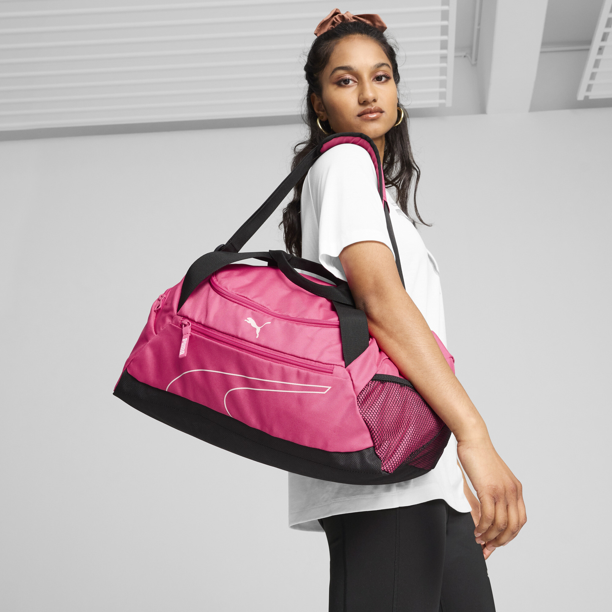 Puma Fundamentals Small Sports Bag, Pink, Accessories