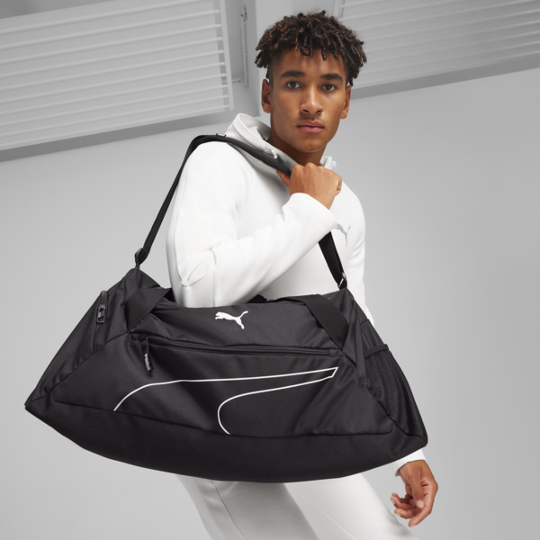 Fundamentals Medium Sports Bag, Puma Black, large-ZAF