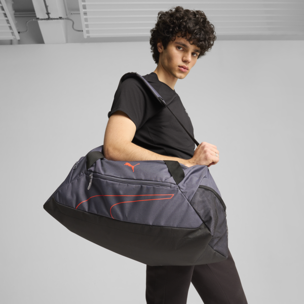 Bolso deportivo mediano Fundamentals, Galactic Gray, large-ARG