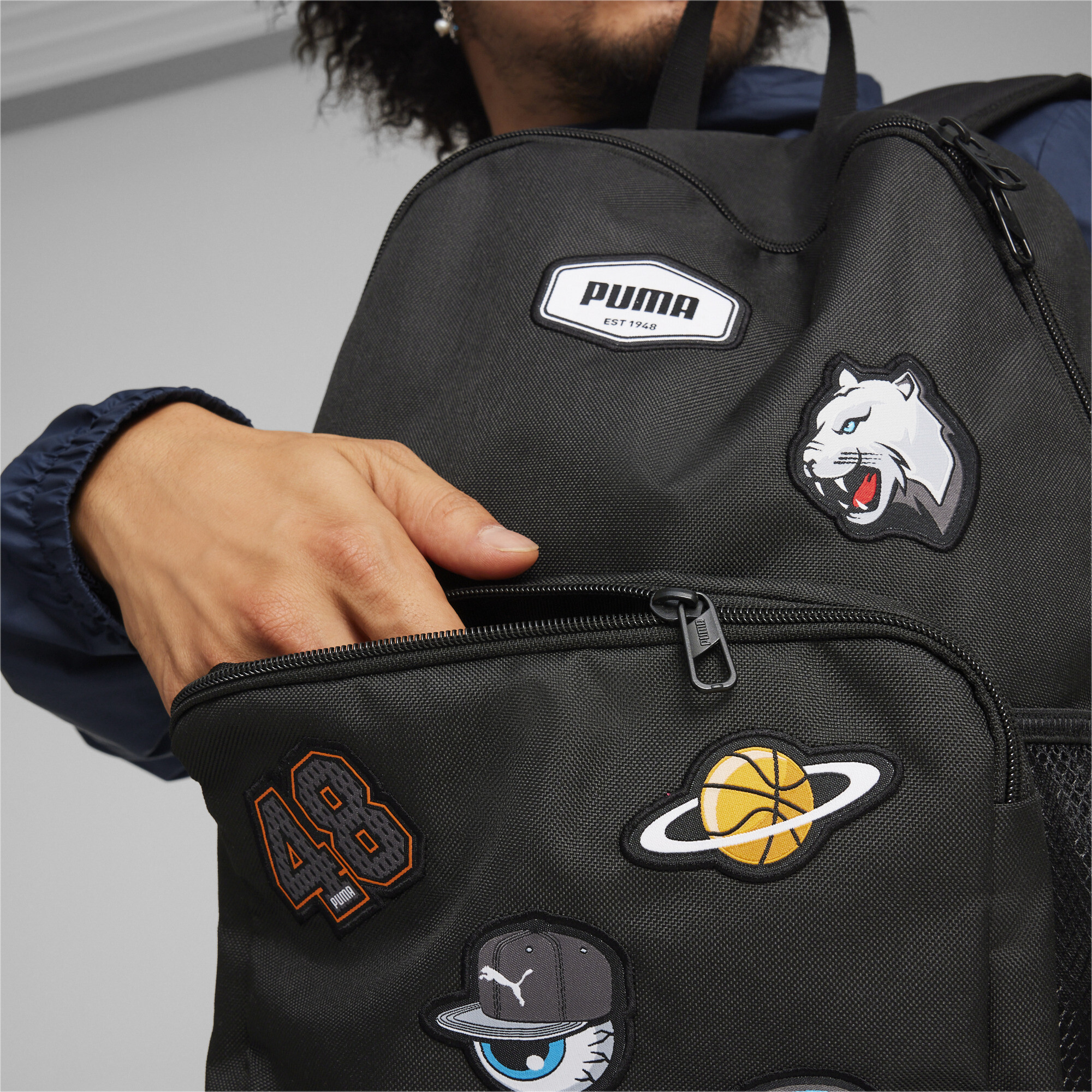 Men's PUMA Patch Backpack In Black