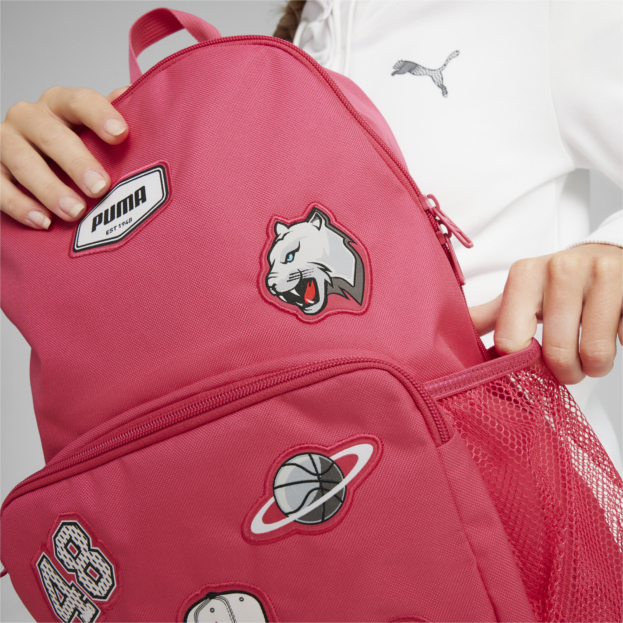 Men's PUMA Patch Backpack In Pink