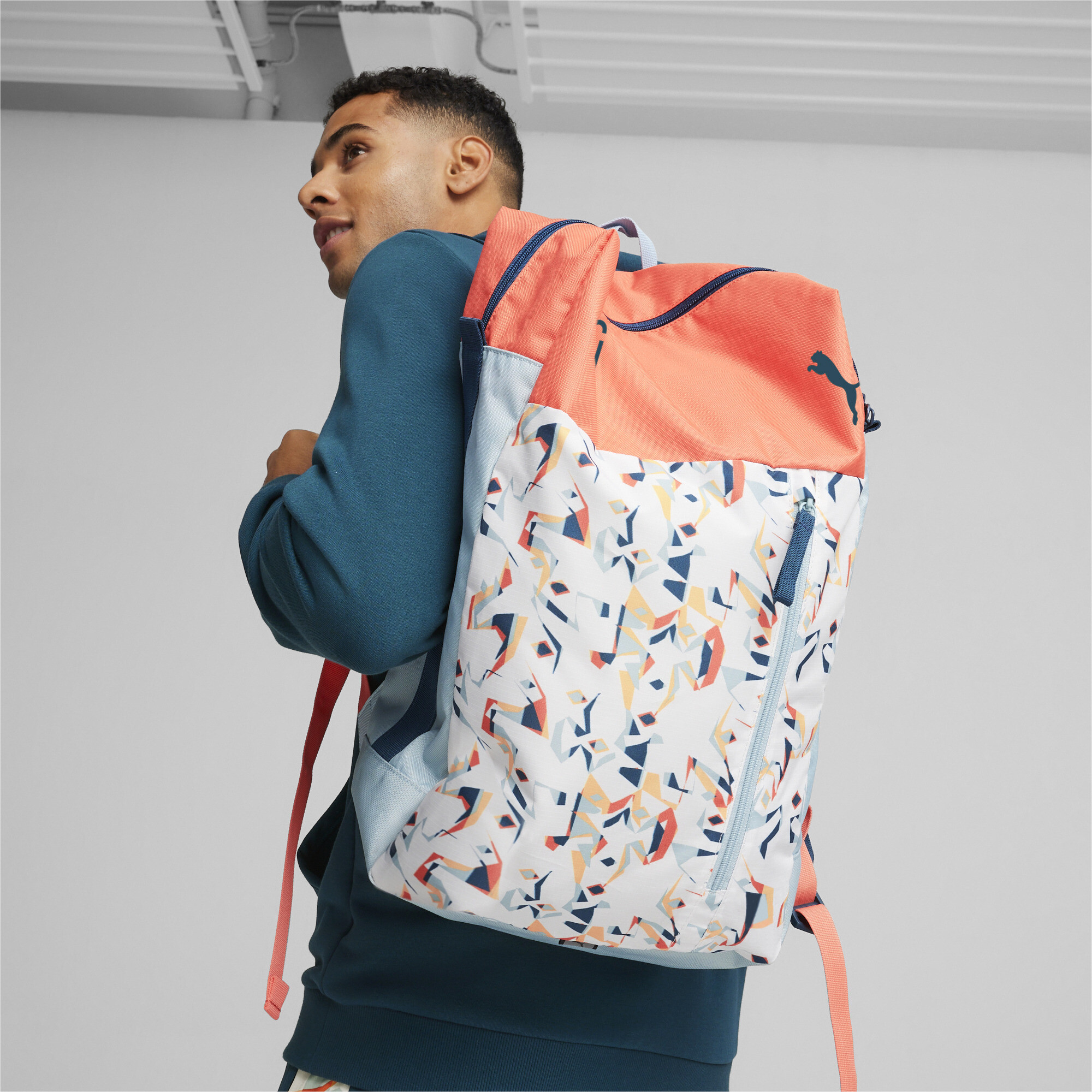 Kids' PUMA X NEYMAR JR Backpack In White, Polyester