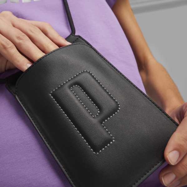 PUMA Sense Phone Pouch, PUMA Black, large-ZAF