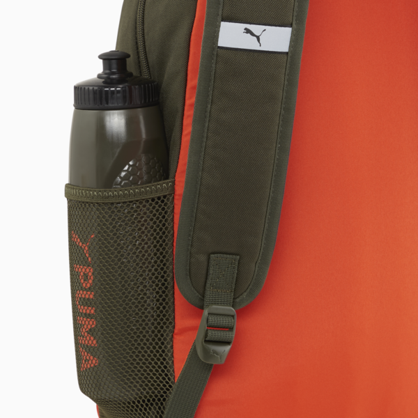 PUMA Phase Colorblock Backpack, Dark Olive-Redmazing-Desert Dust, large-ZAF