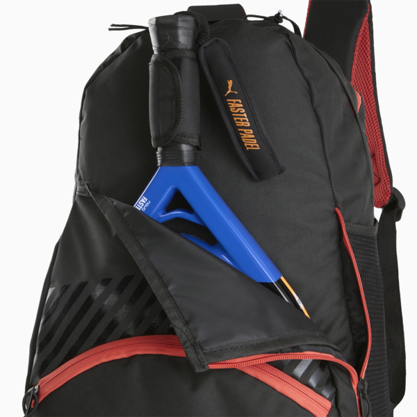 Mochila de pádel NOVA ELITE, Puma Black-Active Red-Puma White, large-MEX