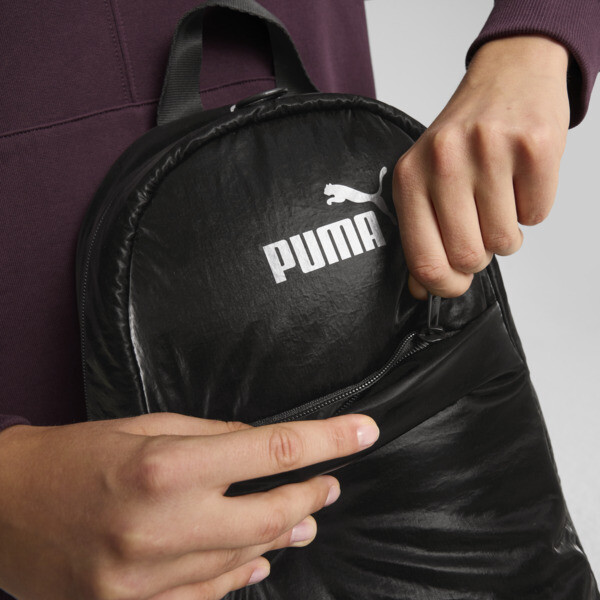 Puma black leather backpack cheap