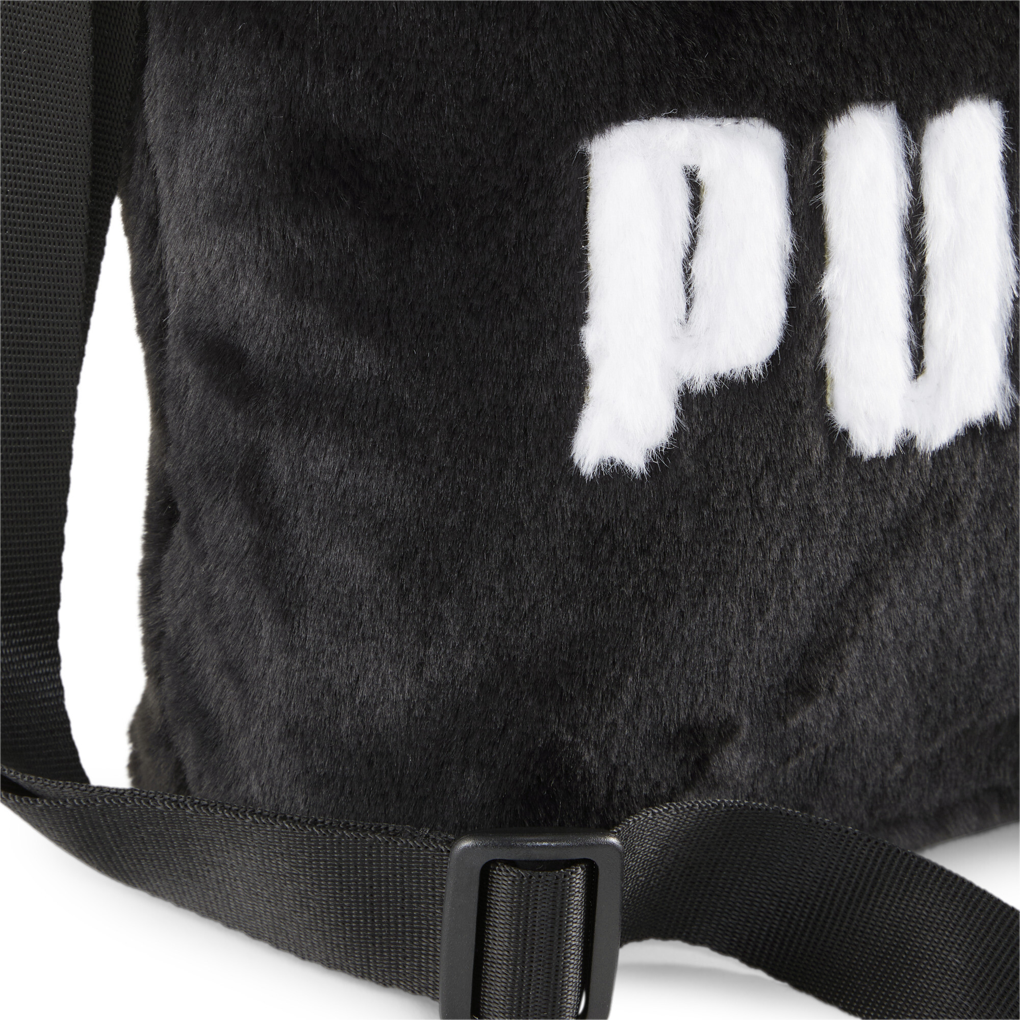 Women's Puma Core Fur Mini Tote Bag, Black, Accessories