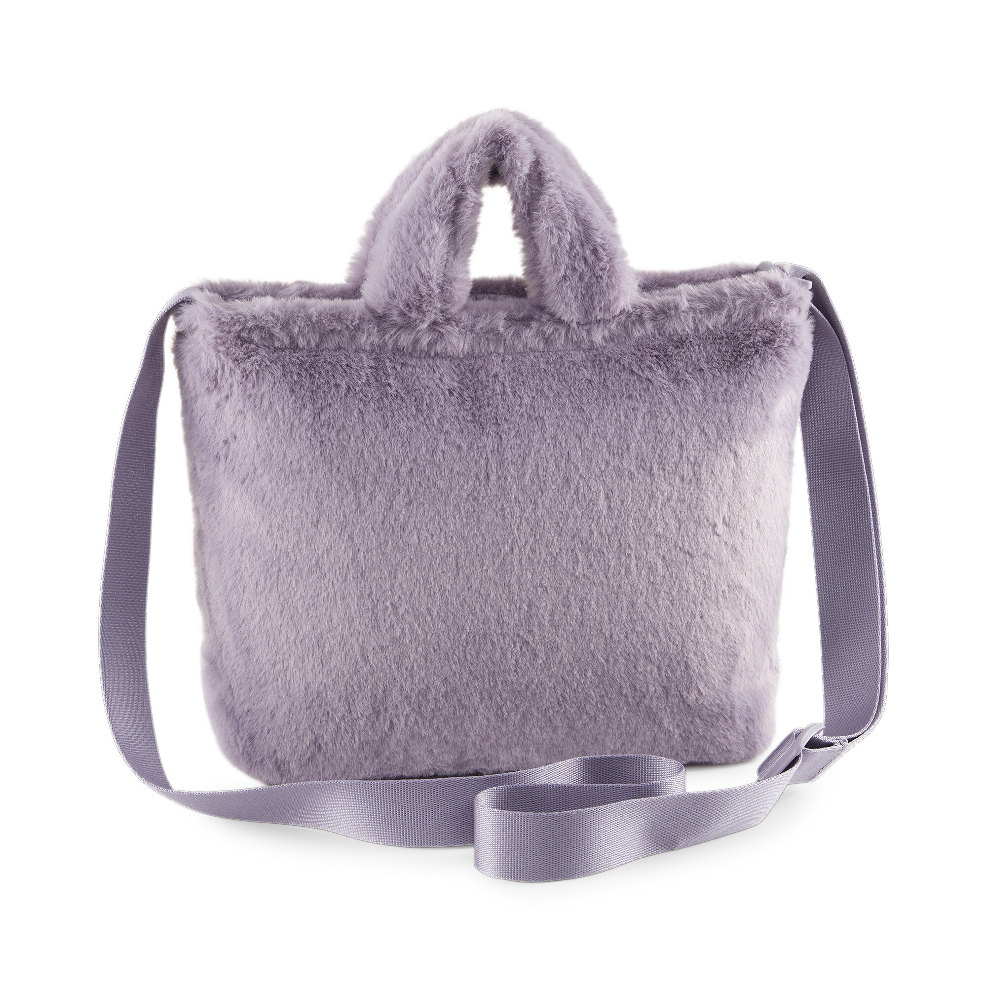 Women's Puma Core Fur Mini Tote Bag, Purple, Accessories