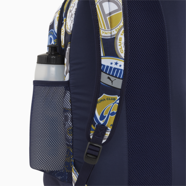 Mochila PUMA Academy, PUMA Navy-Soccer Badges AOP, large-ARG