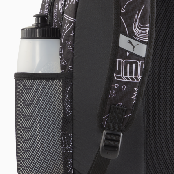 Mochila PUMA Academy, PUMA Black-B&W Graphic AOP, large-ARG