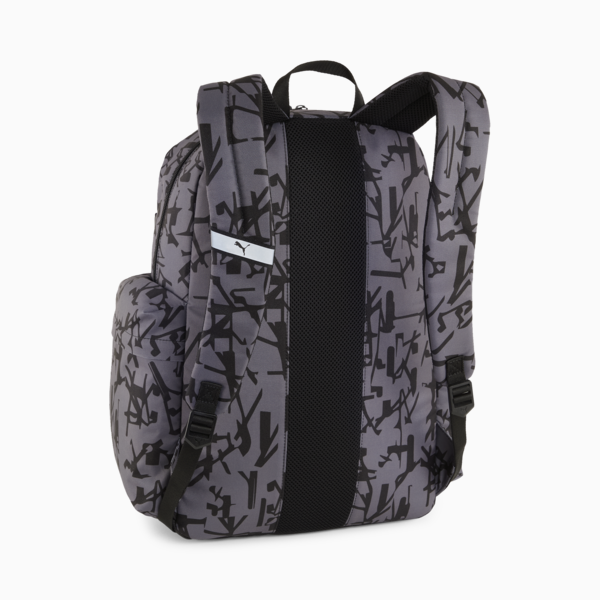PUMA Deck Backpack, PUMA Black-Scratch Print AOP, large-ZAF