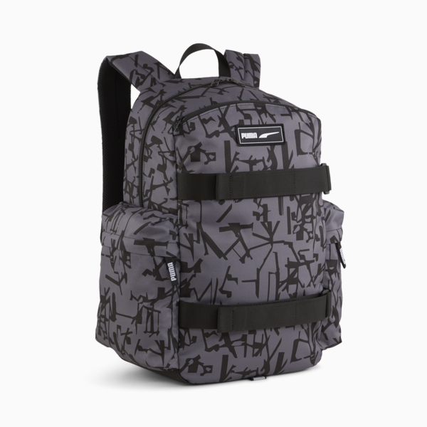 PUMA Deck Backpack, PUMA Black-Scratch Print AOP, large-ZAF