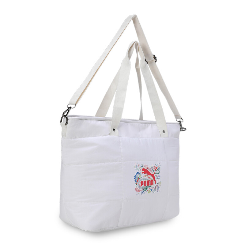 Women's PUMA Logo Graphic Tote Bag in Pristine