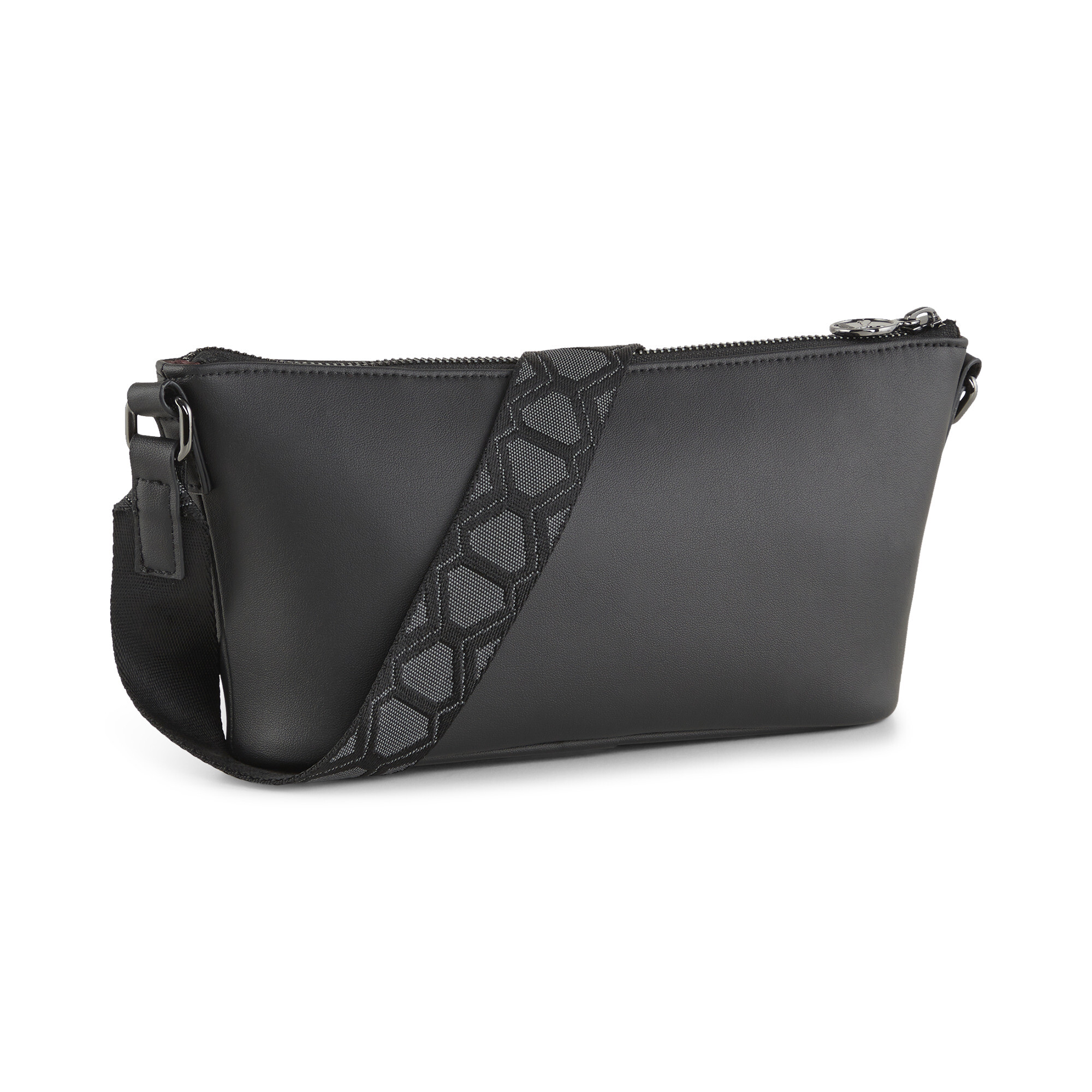 Women's PUMA Sense Small Shoulder Bag In Black, Polyurethane