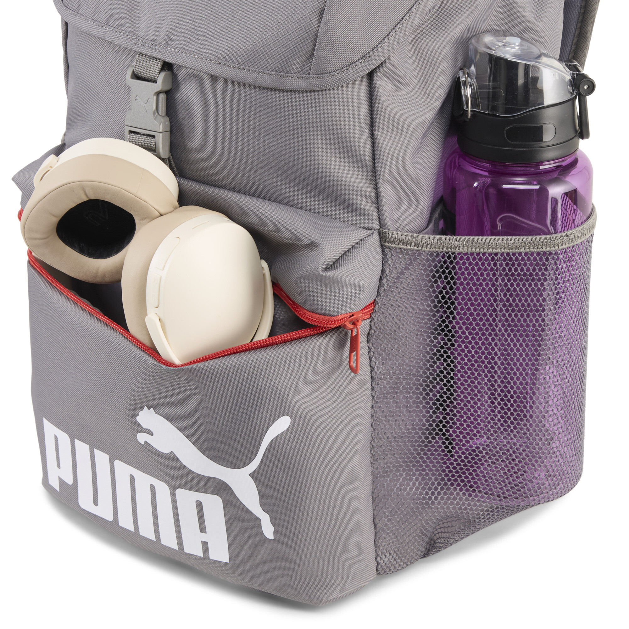 PUMA PHASE rugzak met capuchon voor Dames, Cast Iron