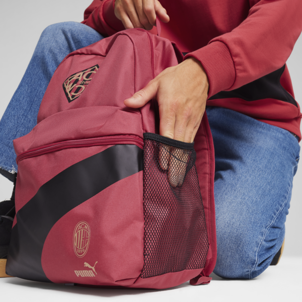 AC Milan ftblCULTURE+ Backpack, Club Red-PUMA Black, large-MEX