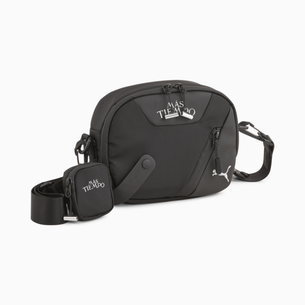 PUMA x MÁS TIEMPO 25L Cross Body Bag, PUMA Black, large-ZAF