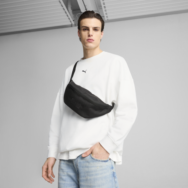 Essentials 2L Waist Bag, PUMA Black, large-MEX