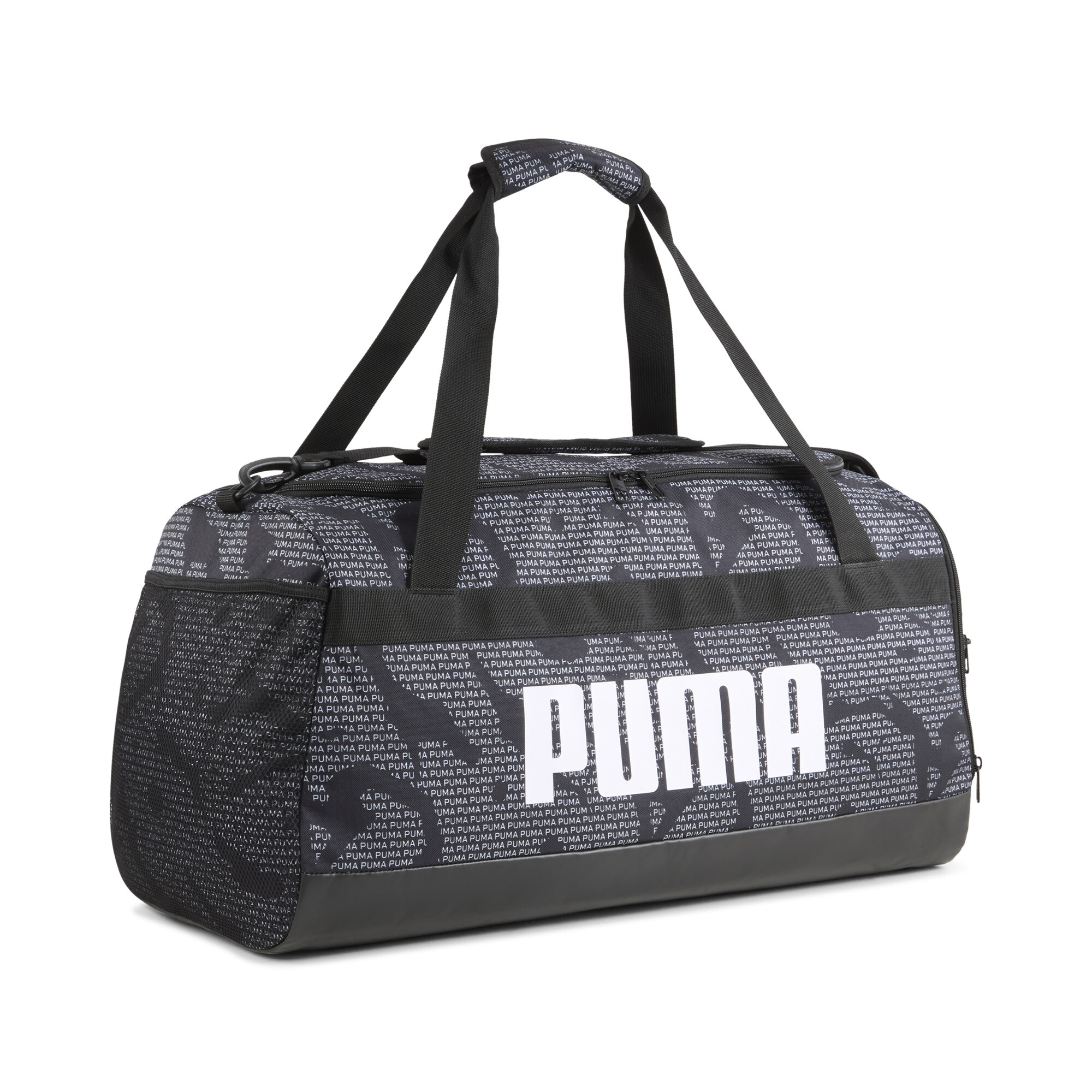 Puma Challenger 58L Mittelgroße Sporttasche mit Allover-Print | Mit Other Pattern | Black/Logo Lab Aop