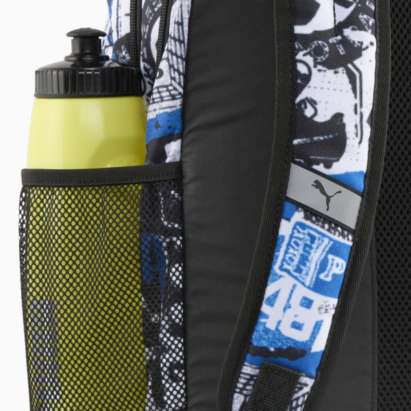 PUMA Academy All-Over Print Backpack, PUMA Black-Sreet Style AOP, large-MEX