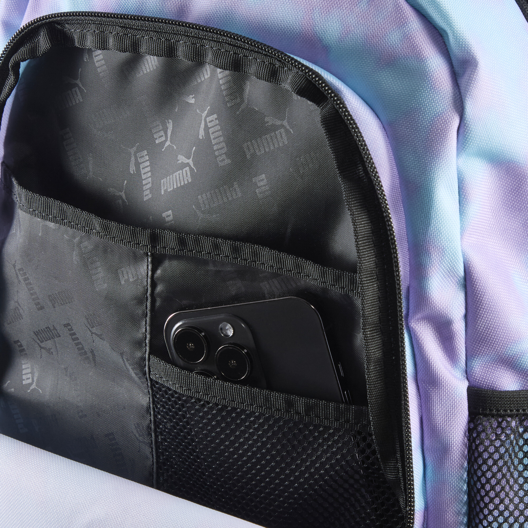 PUMA Academy All-Over Print rugzak, Zwart