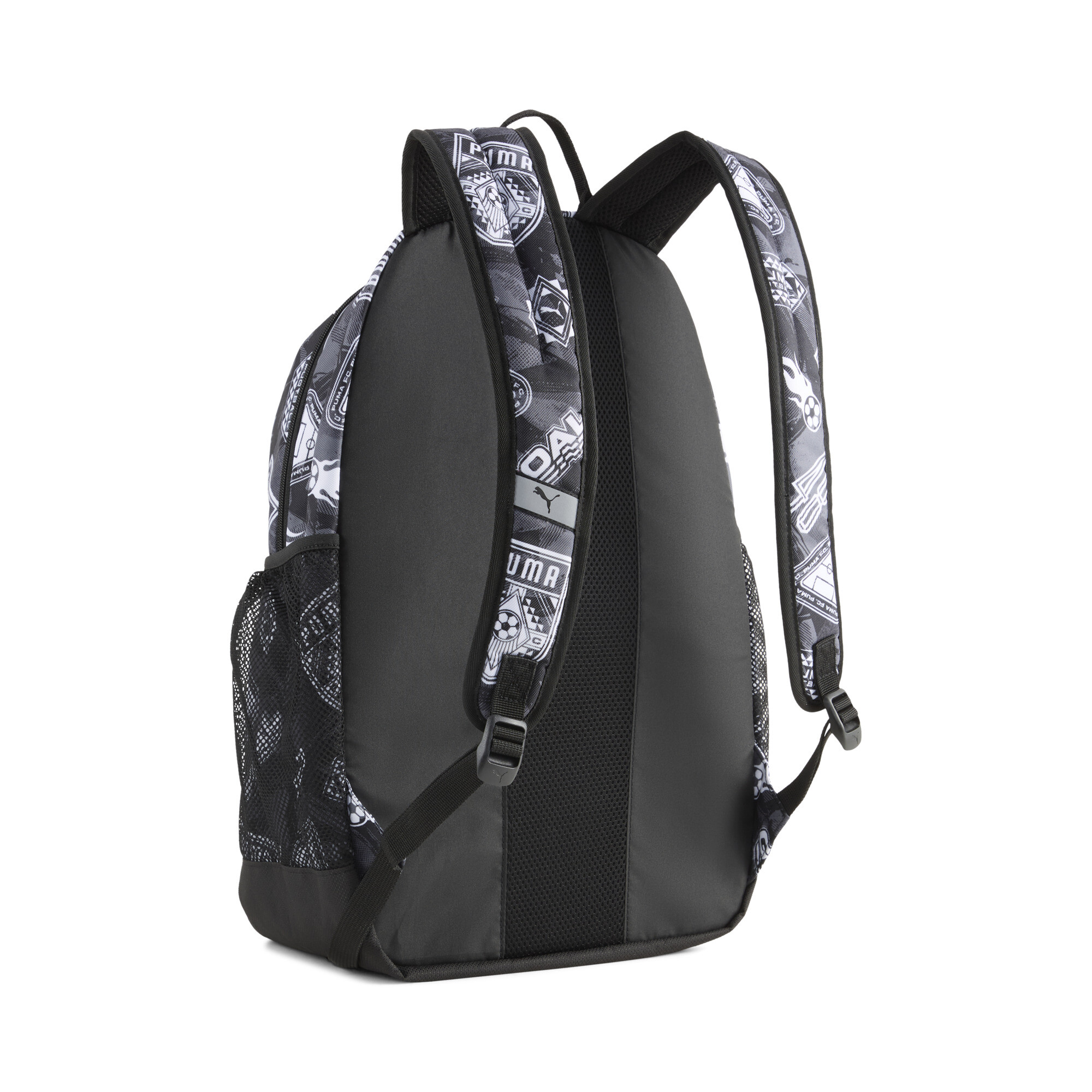 PUMA Academy 29L all-over print rugzak, Zwart thumbnail 3