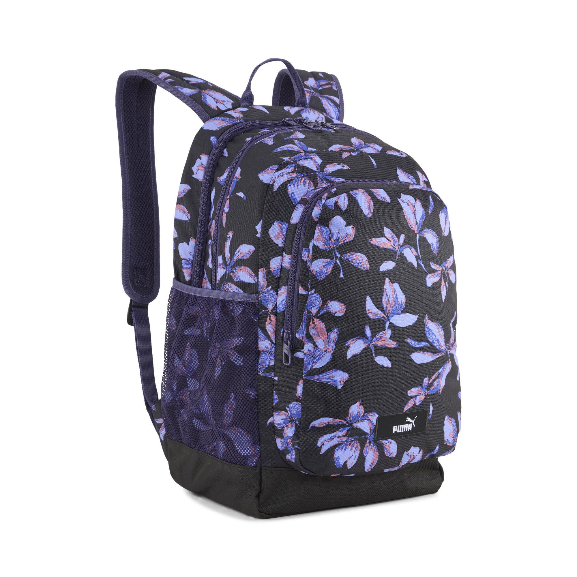 PUMA Academy 29L all-over print rugzak, Zwart