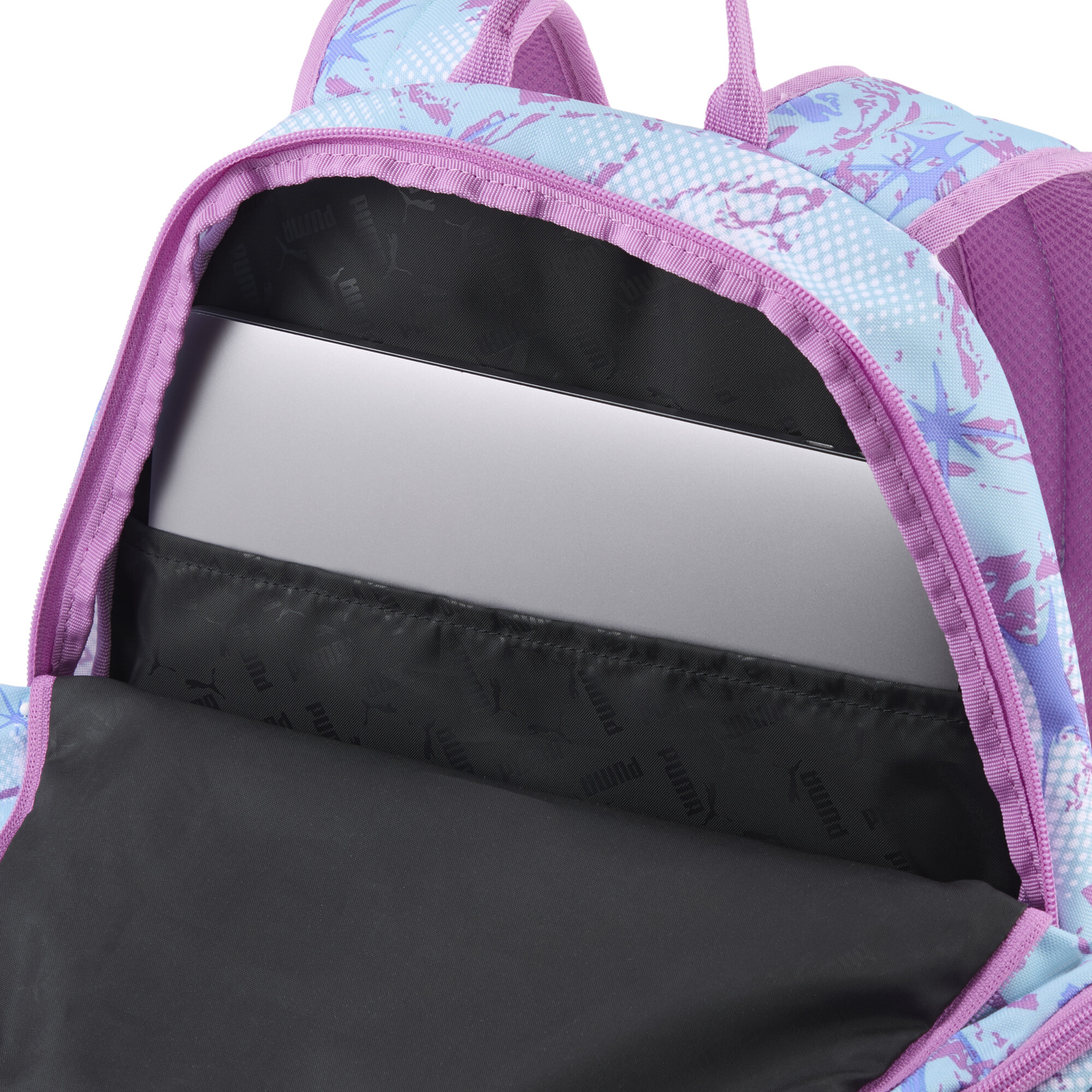 PUMA Academy 29L all-over print rugzak, Grijs thumbnail 2