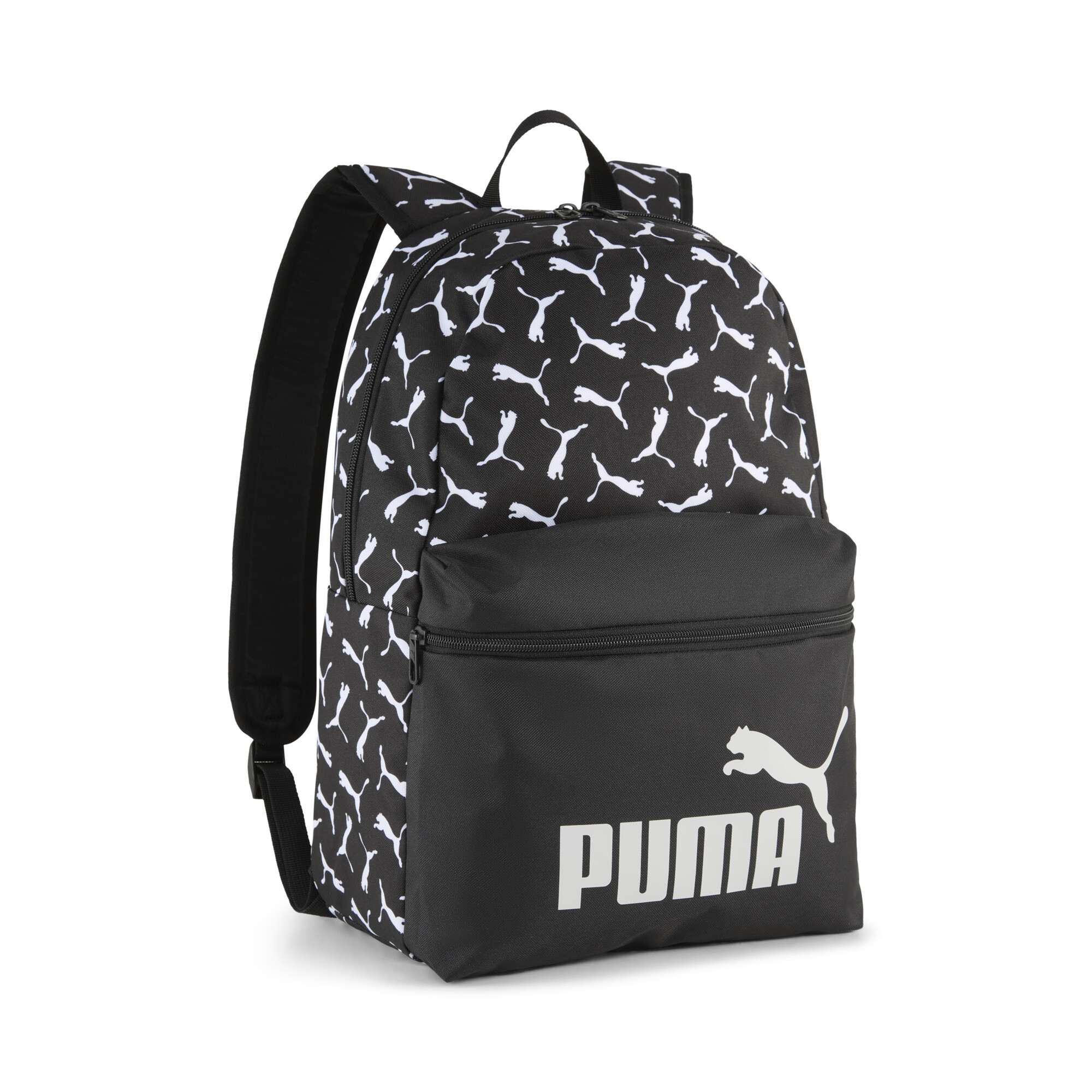 Puma Phase 22 l Rucksack mit Allover-Print | Mit Other Pattern | Black/Logo/Aop