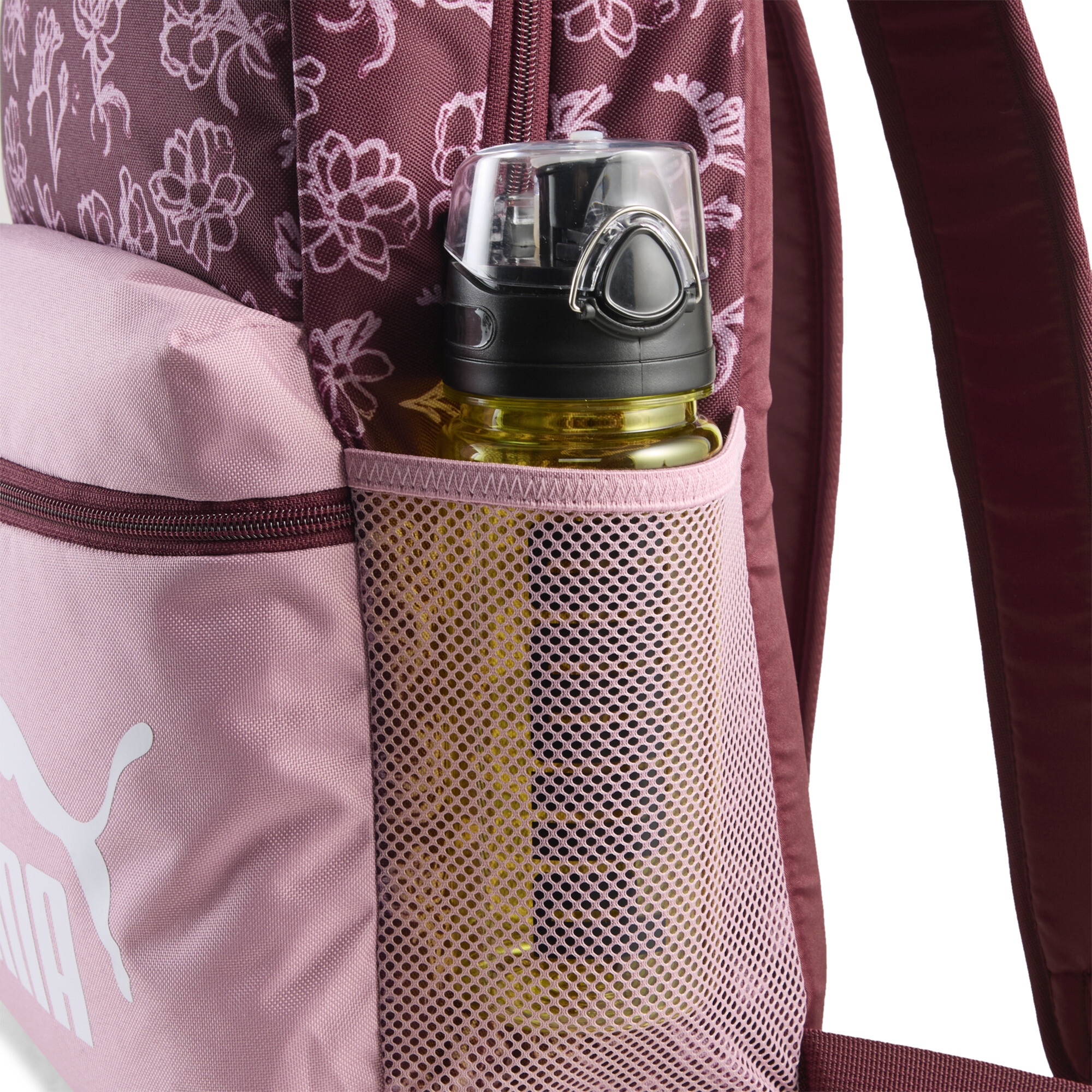 PUMA Phase 22 L rugzak met all-over-print, Roze thumbnail 3
