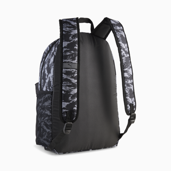 Mochila estampada PUMA Phase, PUMA Black-Gray Echo-Camou, large-MEX