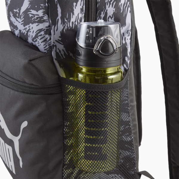 Mochila estampada PUMA Phase, PUMA Black-Gray Echo-Camou, large-MEX