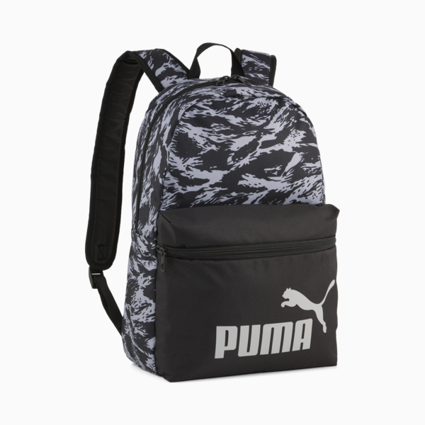 Mochila estampada PUMA Phase, PUMA Black-Gray Echo-Camou, large-MEX