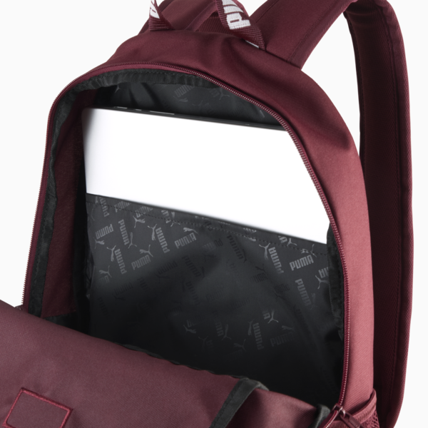 PUMA Phase Tape Backpack, Ruby Shimmer, large-ZAF