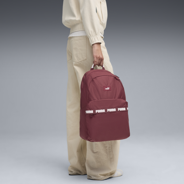 PUMA Phase Tape Backpack, Ruby Shimmer, large-ZAF