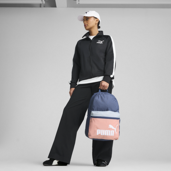 PUMA Phase Colour-block Backpack, Blue Crystal-Colorblock, large-MEX