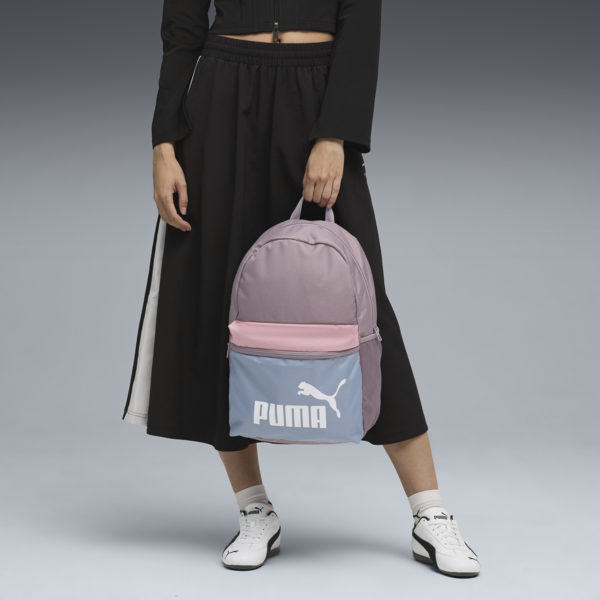 Mochila PUMA Phase Colour-block, Plum Jam-Cool Blue-Colorblock, large-MEX