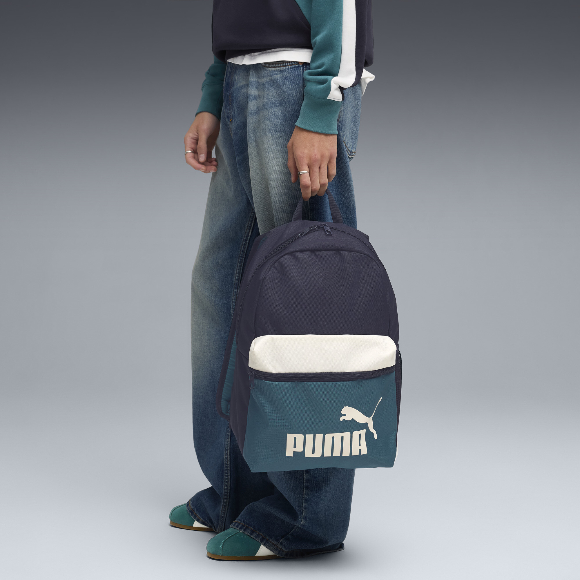 PUMA Phase Colour-block rugzak, Blauw thumbnail 4
