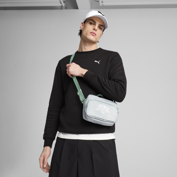 PUMA Phase Class 2.5L Crossbody Bag, Green Moon, large-ZAF