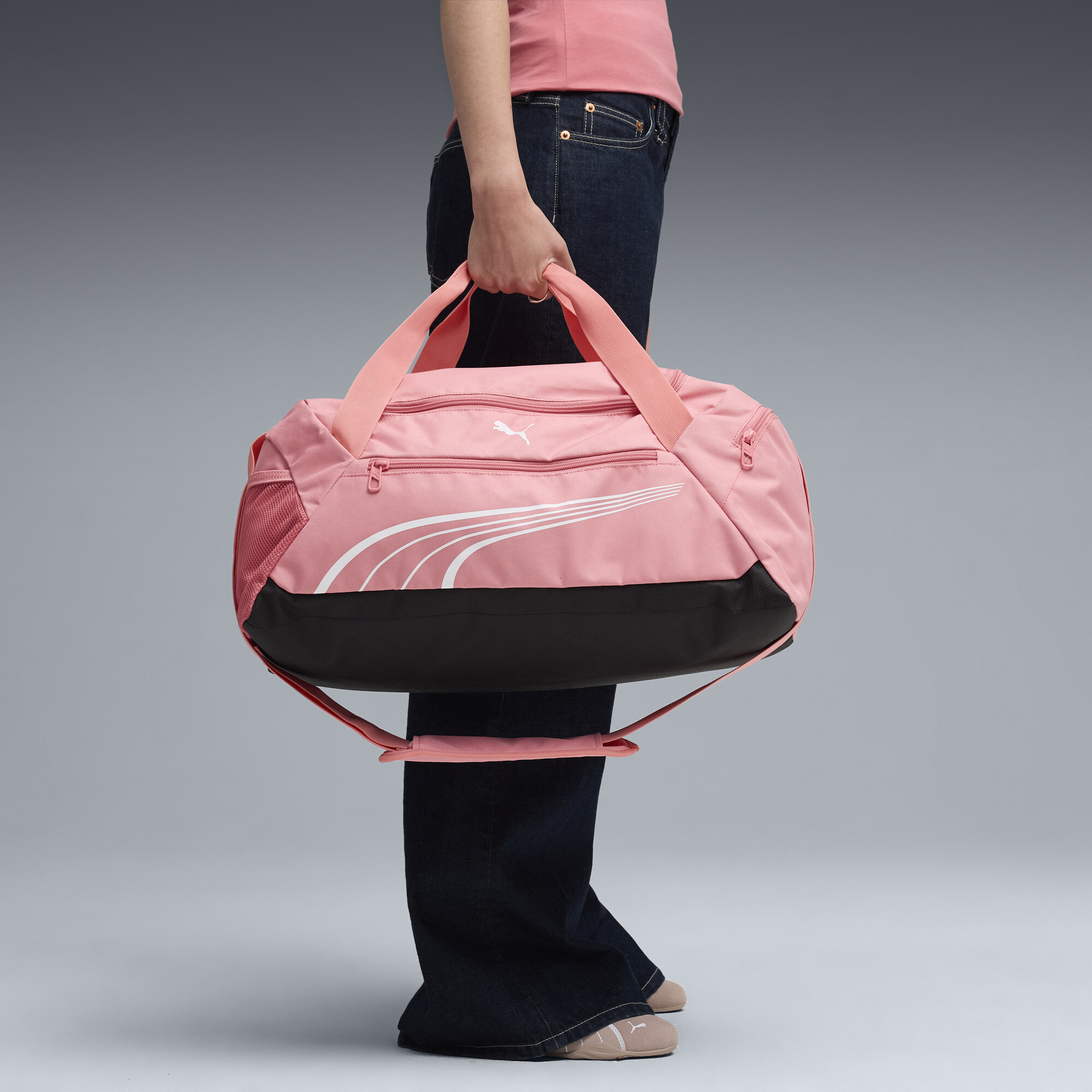 PUMA Fundamental kleine sporttas, Roze thumbnail 4