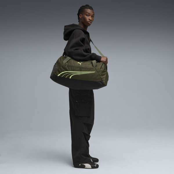 Bolso deportivo mediano PUMA Fundamental, Dark Olive, large-MEX